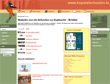 Tablet Screenshot of kopstalschoulen.lu